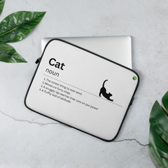 Cat Meaning Laptop Sleeve