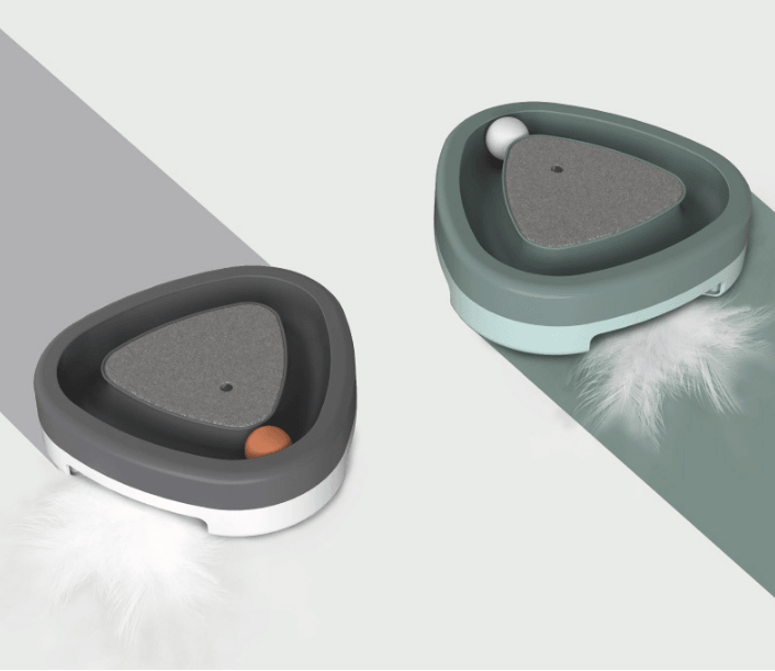 Smart Kitty Spinner - Interactive Electric Cat Toy With Feather