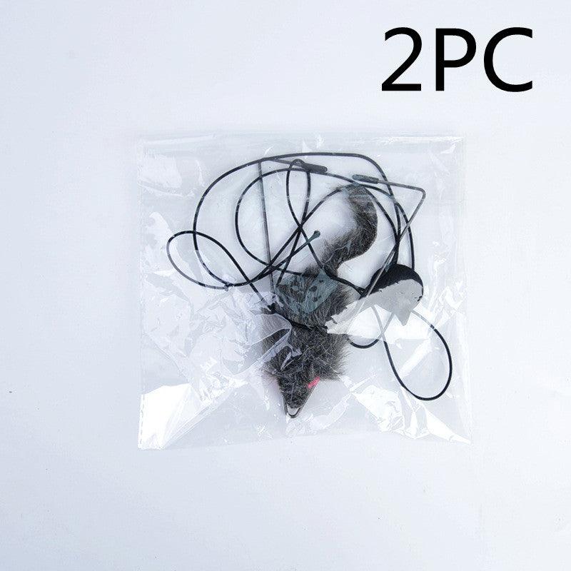 Telescopic Hanging Cat Toy With Mouse Shape