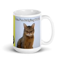Judging You glossy mug